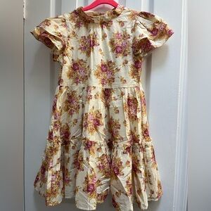 Janie and Jack Yellow and Pink Floral Dress